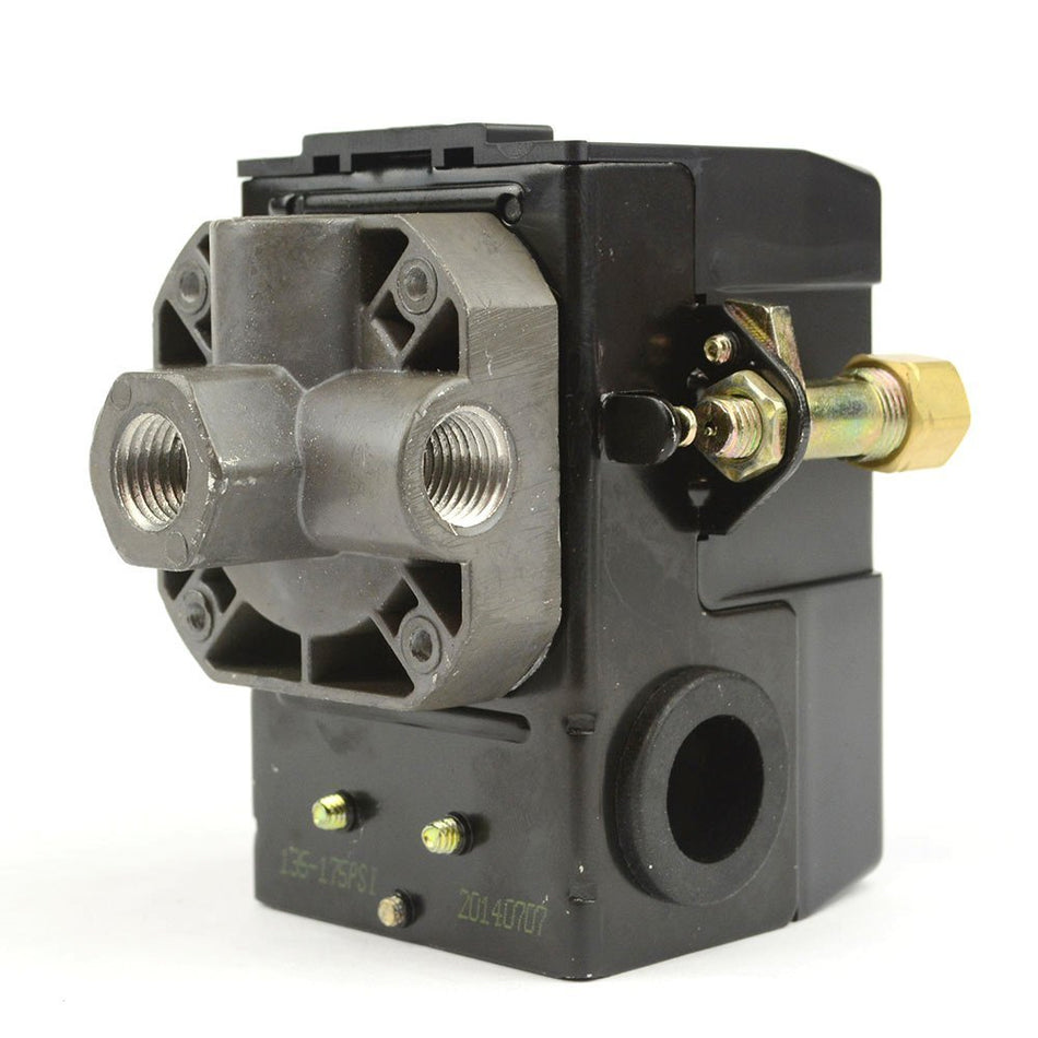 This Campbell Hausfeld CW207561AV Pressure Switch can be used on many air compressor brands. The Campbell Hausfeld CW207561AV Pressure Switch has adjustable pressure settings.